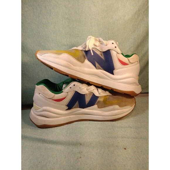 STAUD x New Balance 57/40 Sneakers Mens 8.5 White Blue Quartz Colored Laces main image 6